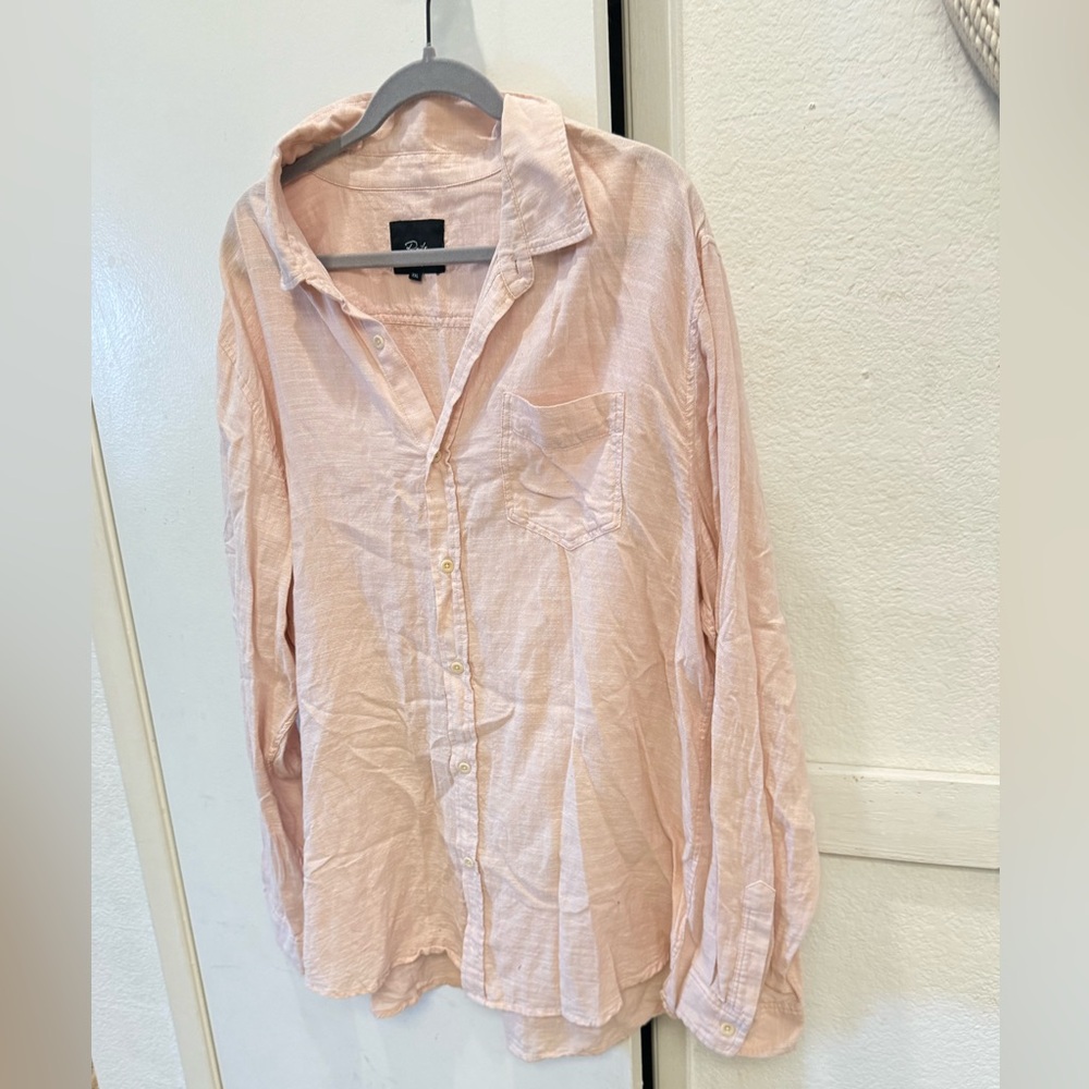 Men’s Rails pink button down shirt XXL